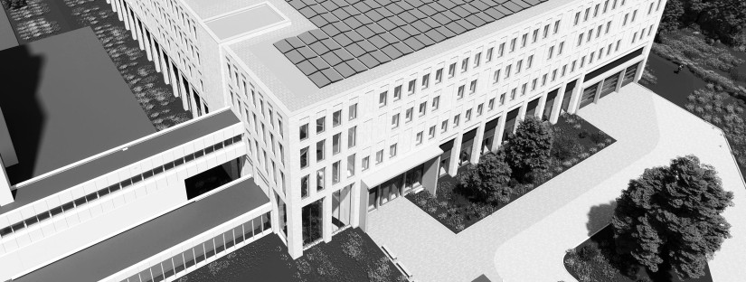 Ziekenhuis zwart-wit